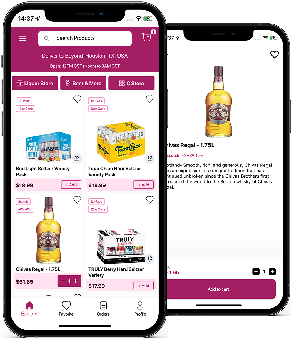 Alcohol E-commerce application